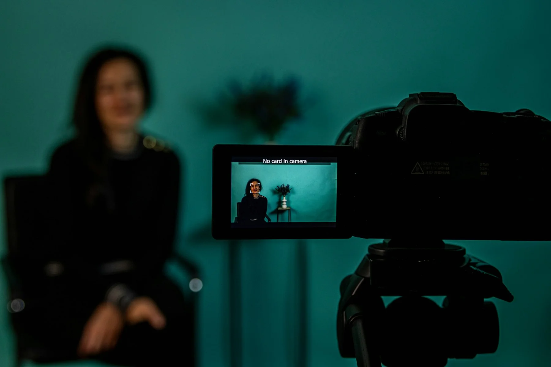 Creator speaking to camera during campaign production